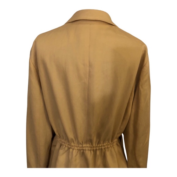 M.M. LaFleur Drawstring Waist Pale Yellow Blazer Size 12 - Picture 6 of 16